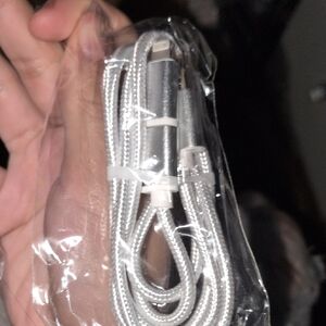 Silver Braided Charging Cable